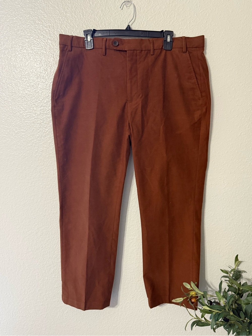 Brook Taverner Verner Brown Cotton Blend Dress Pants 38R